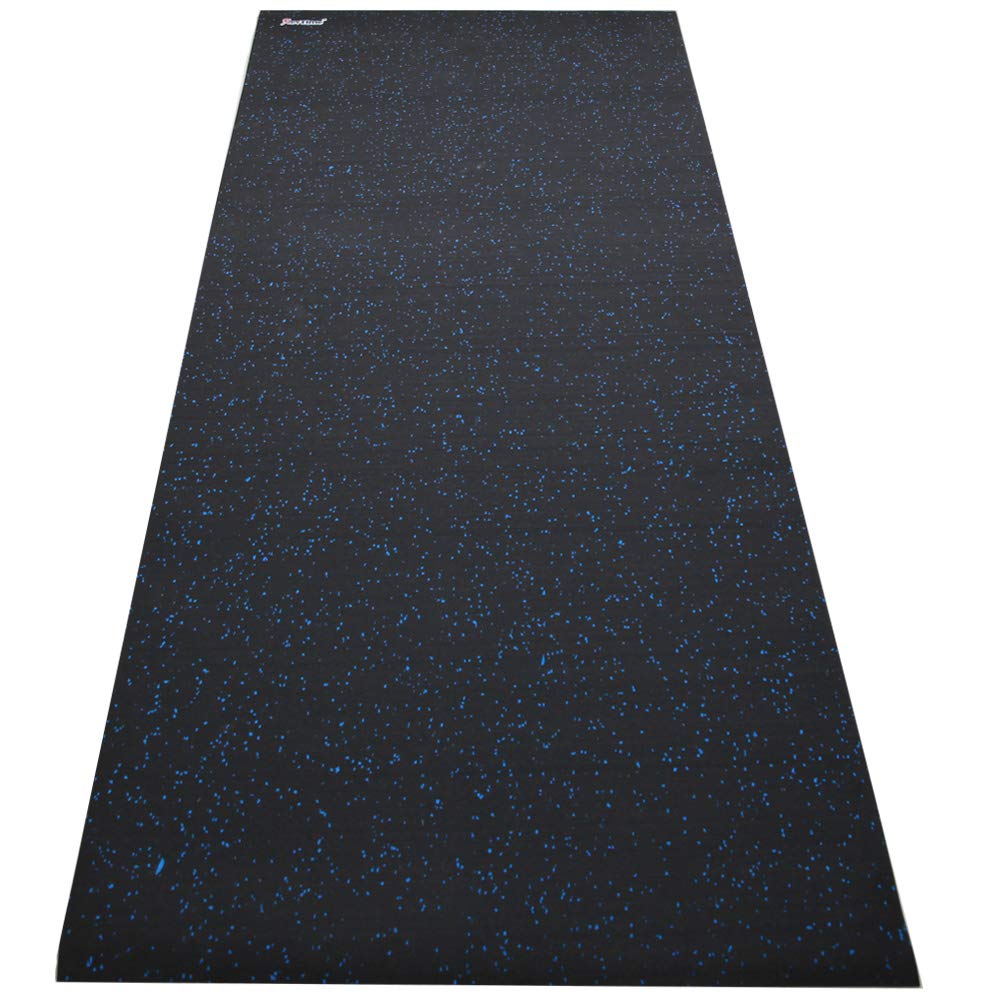 RevTime Treadmill Mat 6.5'x3' (78"x36") Heavy Duty Fitness Equipment Rubber Mat Black