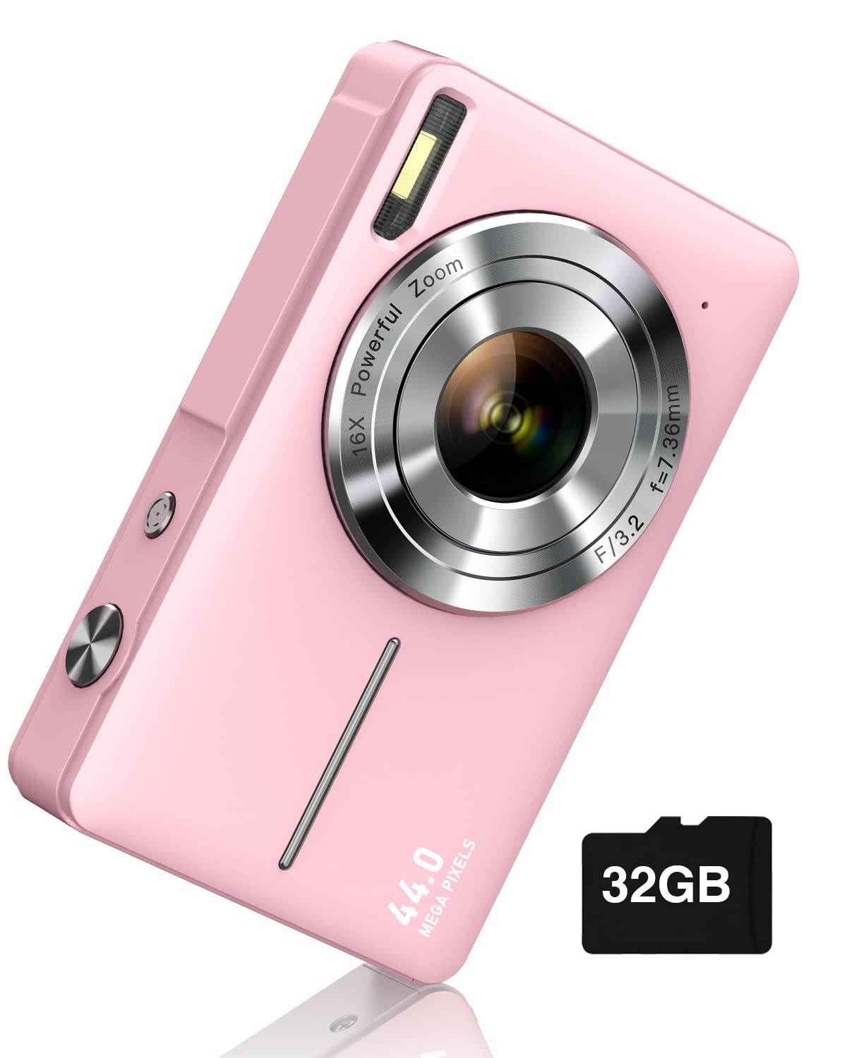 Digital Camera  FHD 1080P Digital Point and Shoot Camera with 16X Zoom Anti Shake  Compact Small Camera for Boys Girls Kids-New