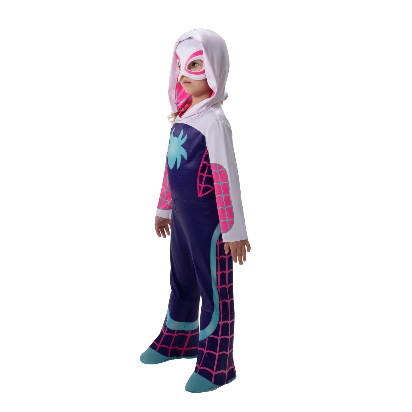 MARVEL Toddler Ghost Spider Costume, Girls Spider-Man and His Amazing Friends Gwen Stacy Kids Costume - Officially Licensed 3T/4T