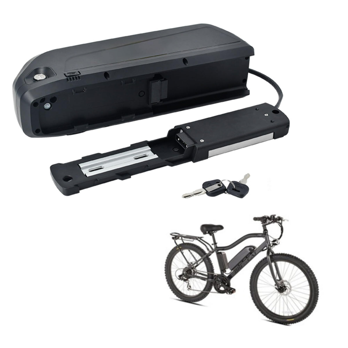 Zrpownum1 48v 15ah Electric Scooter hailong Ebike Battery for 1500W 750W 1000W Motor Kit - Lithium Ion Batterie 48V for Motor - 48Volt Electric Bicycle Battery (48V 21Ah 0-1500W)