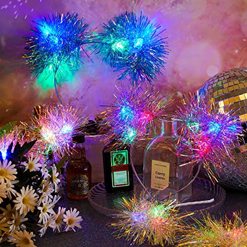 Juexica 16 Pcs Lighted Cat Ears Headband with Color Change LED Cat Headband Rave Hair Accessories for Women (Classic Color)
