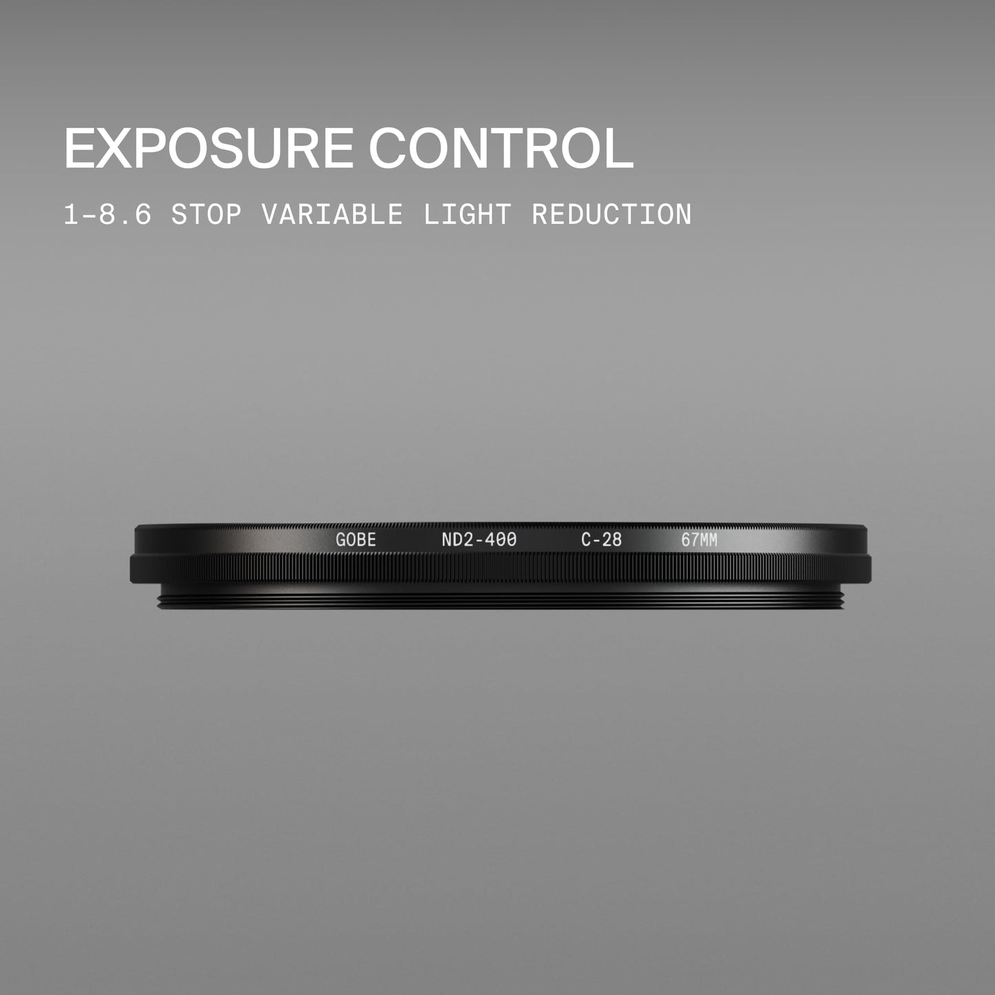 Gobe 55Mm Nd2-400 Variable Nd Lens Filter (Pro)