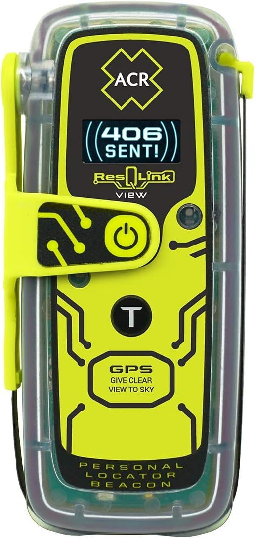 ACR ResQLink View - Buoyant Personal Locator Beacon with GPS for Hiking, Boating and All Outdoor Adventures (Model PLB 42...