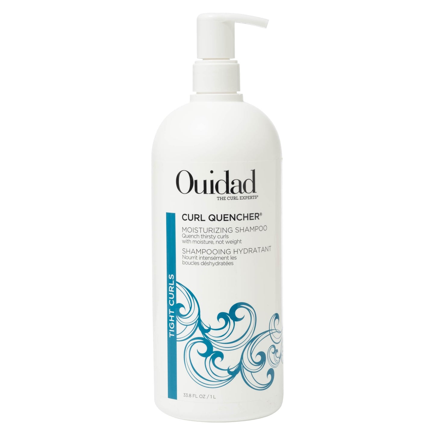 Ouidad Curl Quencher Moisturizing Shampoo - 33.8 fl oz, Nourished & Hydrated Curls, Vegan & Color Safe Shampoo with Chamomile &