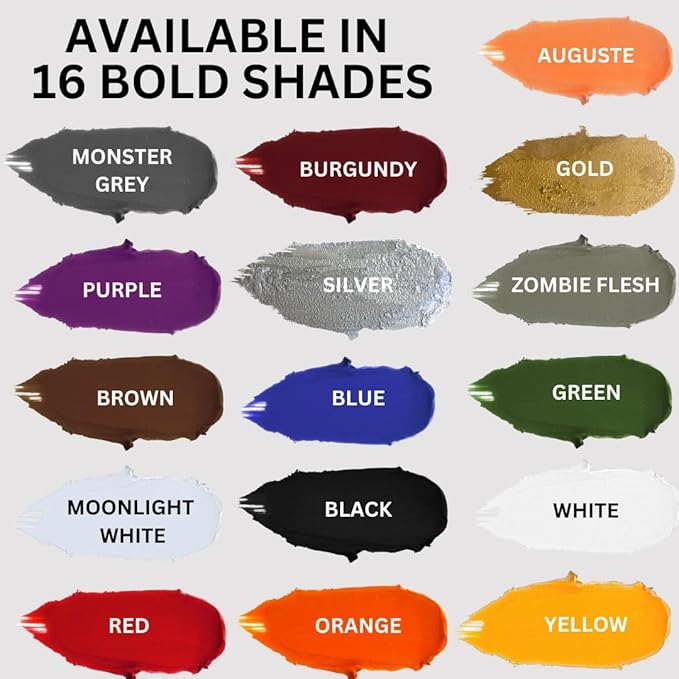 Mehron Makeup Color Cups | Stage, Foundation, Face Paint, Body Paint, Halloween | Greasepaint .5 oz (14 g) Purple