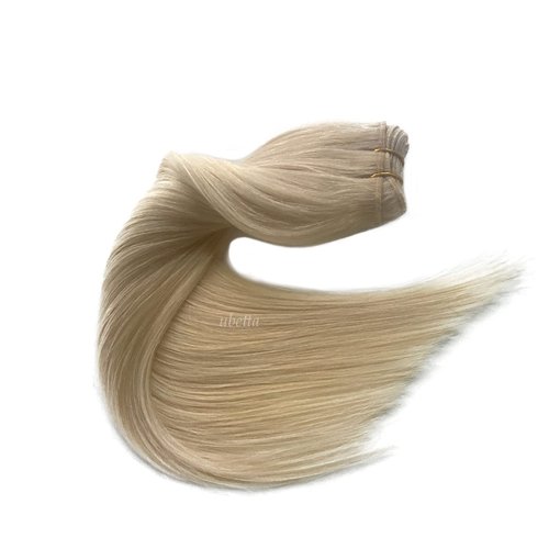 Sew in Hair Extensions Real Human Hair,Blonde Weft Hair Extensions Human Hair Bundles Hand Tied Weft Hair Extensions Human Hair 22 Inch 120G Sew in Weft Hair Extensions for Women