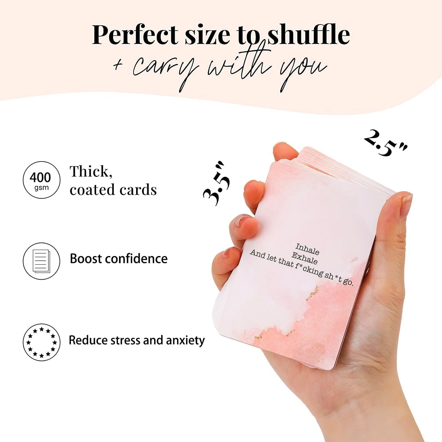 shoprotik Badass Affirmation Cards - Daily Motivational and Inspirational Cards for Women