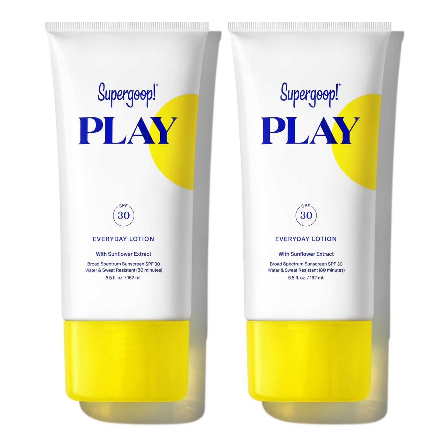 Supergoop! PLAY Everyday SPF 30 Lotion - 5.5 oz, Pack of 2 - Broad Spectrum Body & Face Sunscreen - Water & Sweat Resistant - Gr