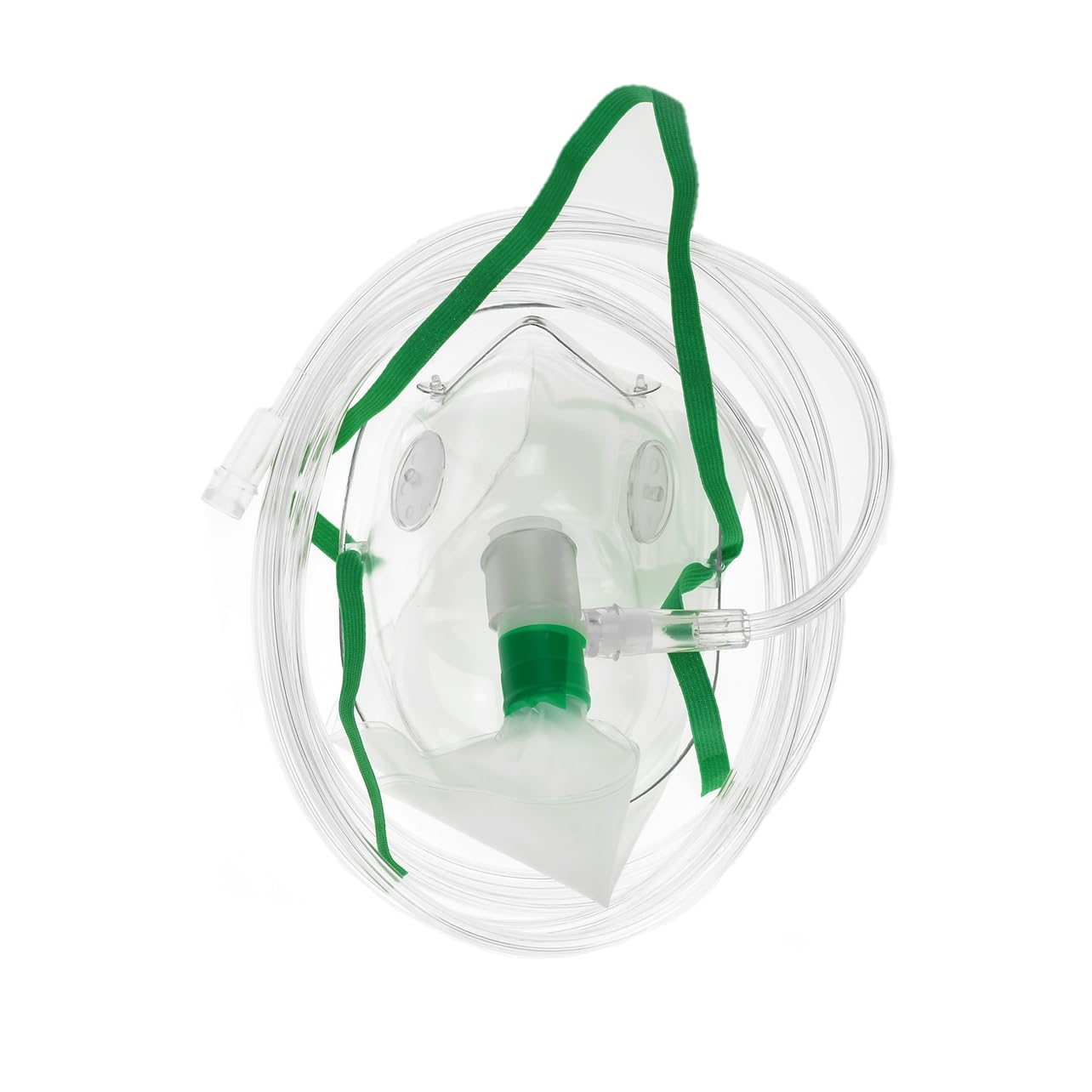 Dealmed Pediatric Non-Rebreather Oxygen Mask with 7ft Tube & Reservoir - Clear Medical Grade Face Mask with Adjustable Nose Clip for Hospitals, EMTs, First Aid & Emergency Use (Case of 50)