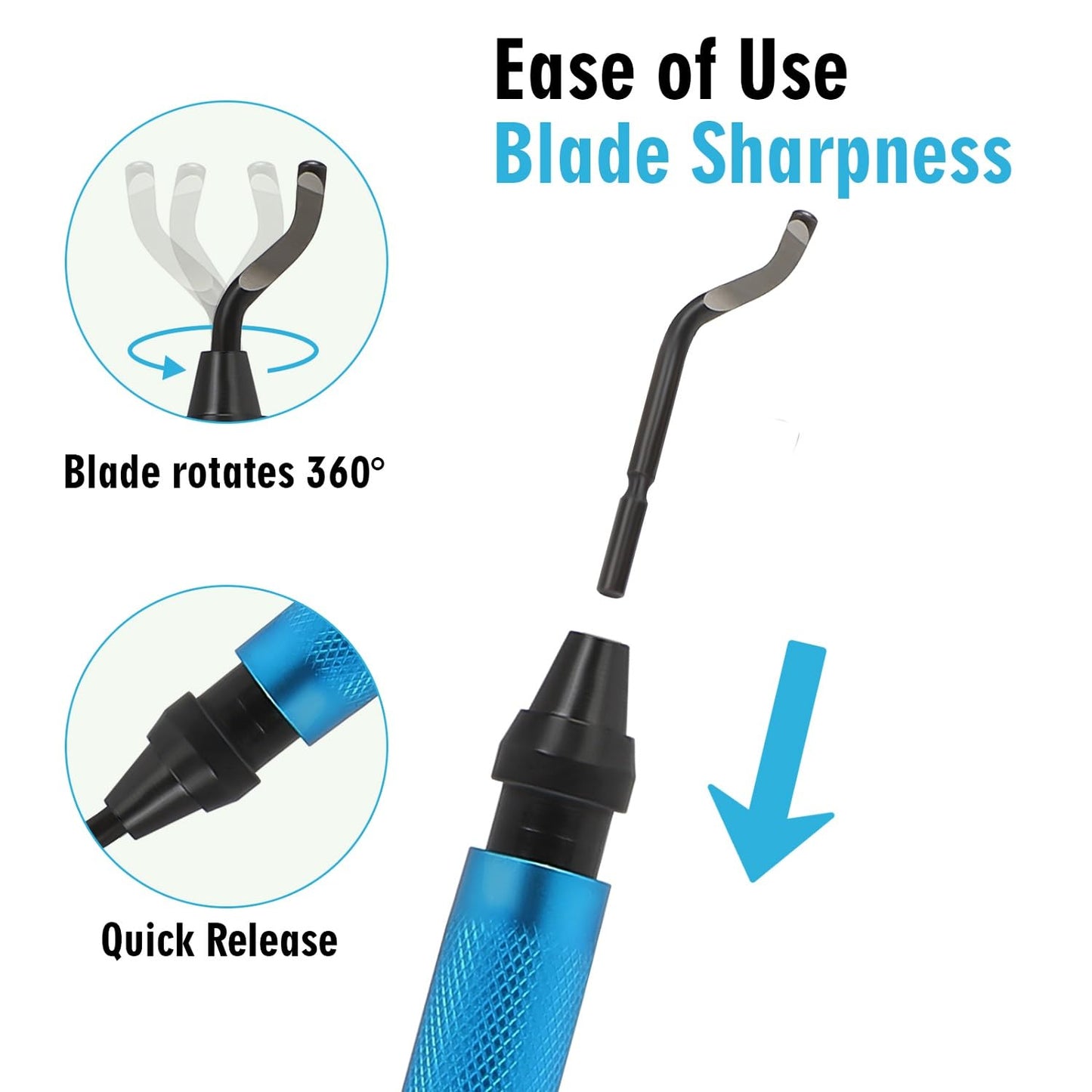 VASTOOLS Deburring Tool for 3D Printer,18pcs,10pc Multiuse Blades Removing Burr,6Pcs Needle File,Micro Wire Cutter for 3D Print, Plastic Models