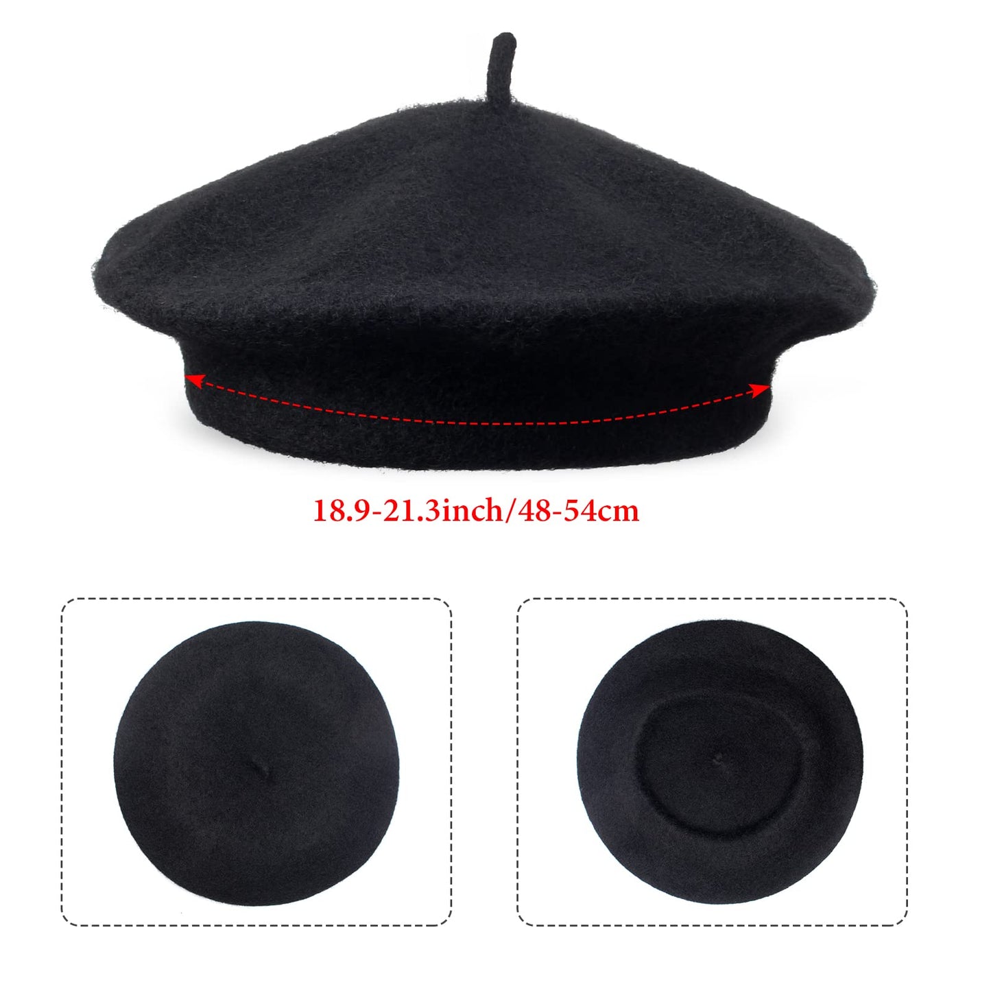 Keymall Kids Mime Artist Costume Accessories with French Beret Hat Suspender Scarf Gloves Face Paint Striped Socks for Halloween Carnival Dress Up Costume