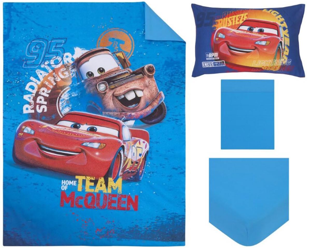 Disney Cars 4 Piece Toddler Bedding Set