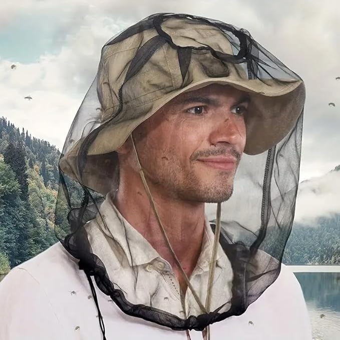 1PC Mosquito Hat Mask Head Cover,Hiking Fishing Climbing, Protecting from Bee,Camping Essentials,Patio-Clearance Deals