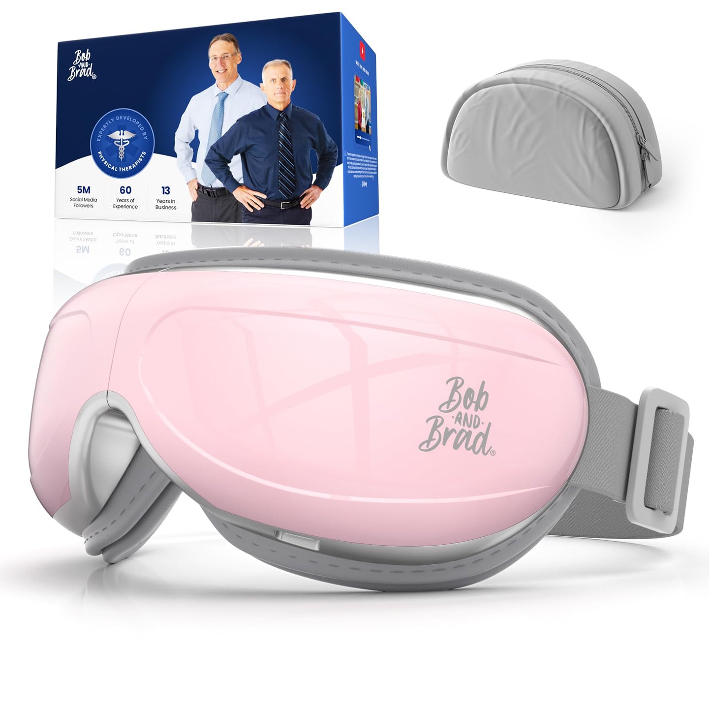 BOB AND BRAD Eye Massager FSA Eligible/HSA Eligible, EyeOasis 2 Temple Massager with Heat, Smart Eye Mask for Migraine with BT Music, Personal Eye Care Device for Headache, Dry Eye Relief