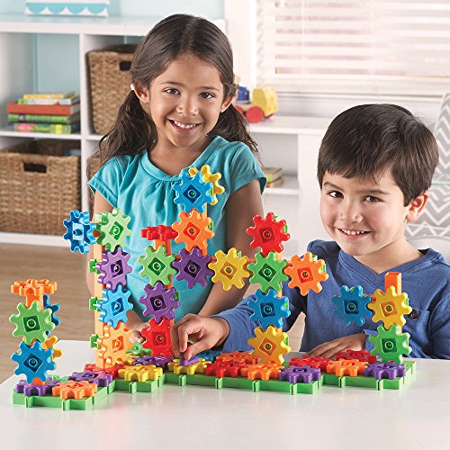 Learning Resources Gears! Gears! Gears! 100-Piece Deluxe Building Set -STEM Activities, Fine Motor Skills, Toddler Explore...