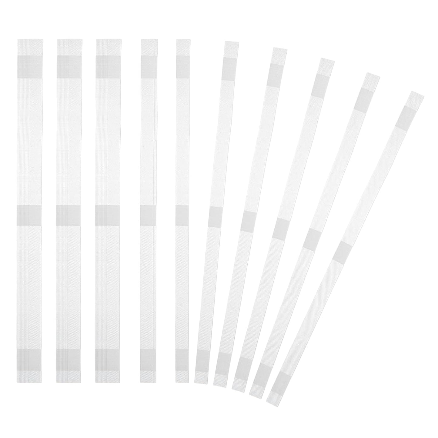 PATIKIL 12x285mm Thermal Binding Strips, 50PCS Glue Strips Tape Hot Melt Adhesive with Mesh Backing for Book Binding Repair Albums Pictures Files Crafts A4 Letter Size, White