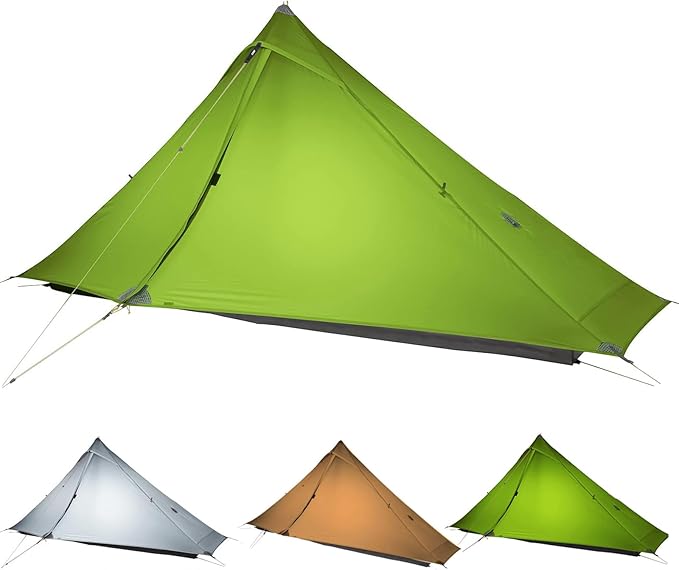 HITUGU 3F UL Gear Lanshan PRO Lanshan Ultralight Tent Ultralight Tent 3-Season Backpacking Tent for 1-Person or 2-Person C...
