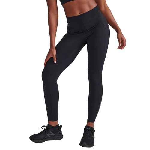 2XU Women's Form Hi-Rise Compression Tights - Performance Activewear for Training, Improved Recovery - Black/Black - Size Medium