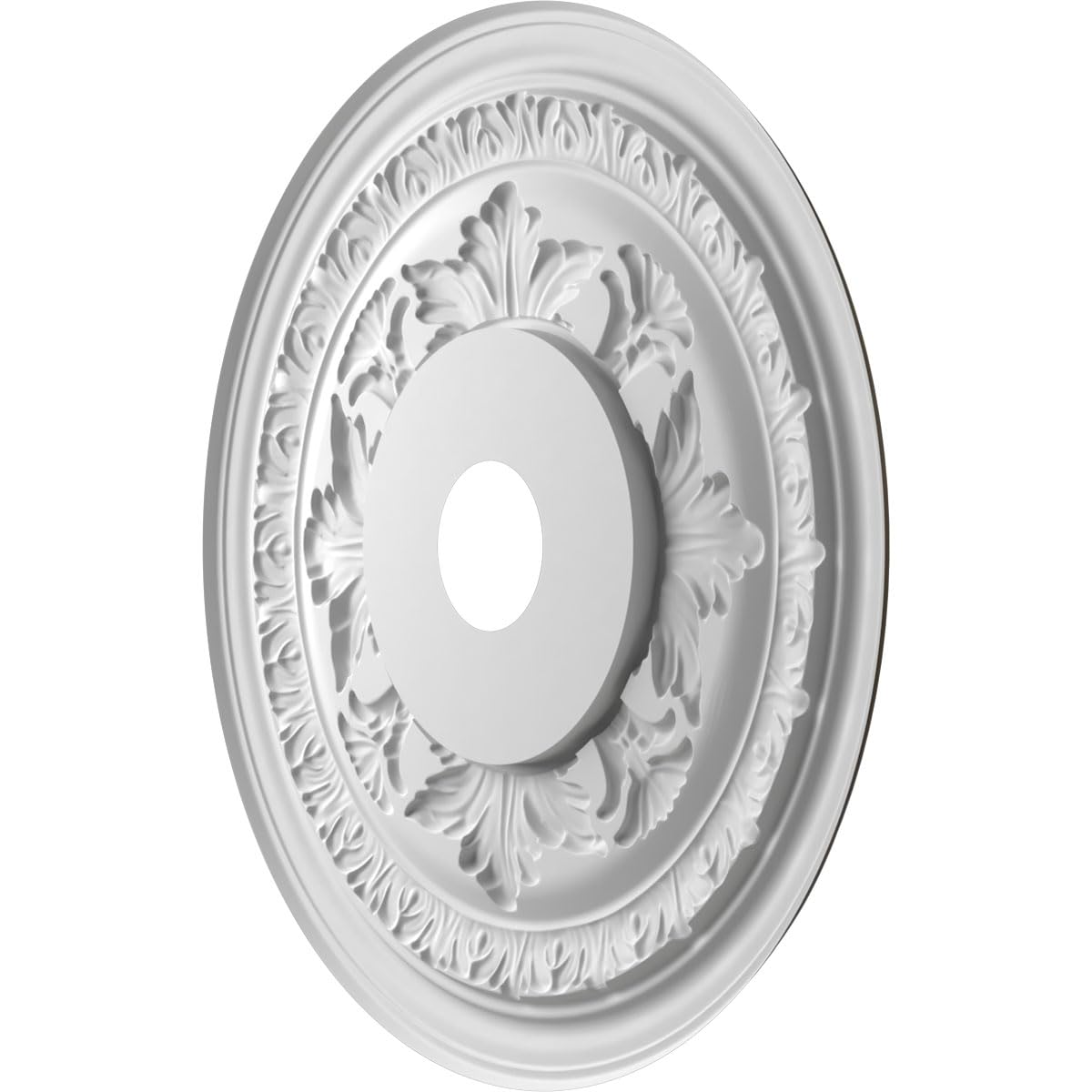 22Od X 3 1/2Id X 1P Baltimore Thermoformed Pvc Ceiling Medallion (Fits Canopies Up To 7 3/4), Metallic Dark Bronze