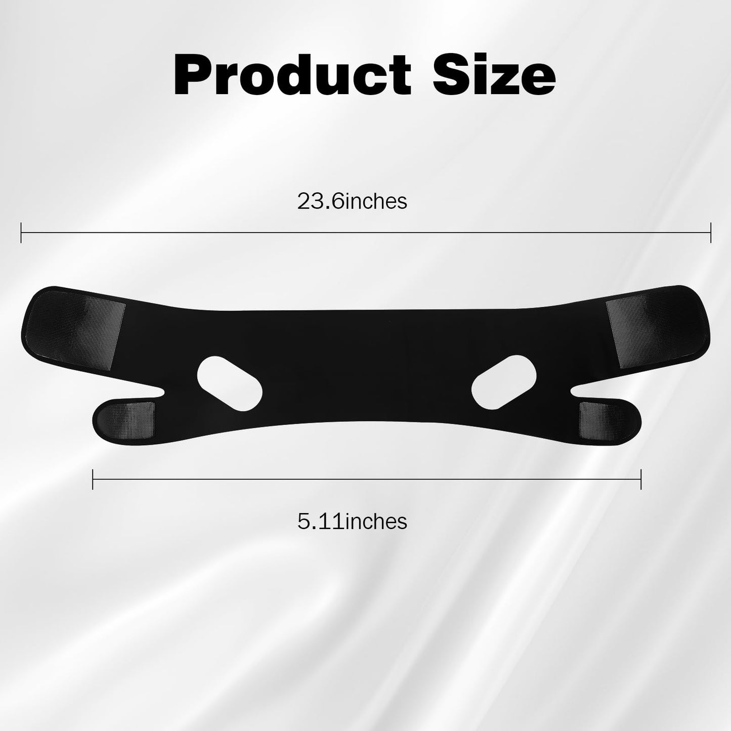 OHELEEP Anti Snore Chin Strap for CPAP Users, Snore Stopper Adjustable, Chin Strap for Sleeping Comfortable Stop Snoring Solution, Anti Snoring Devices Breathable and Reusable, Black, M