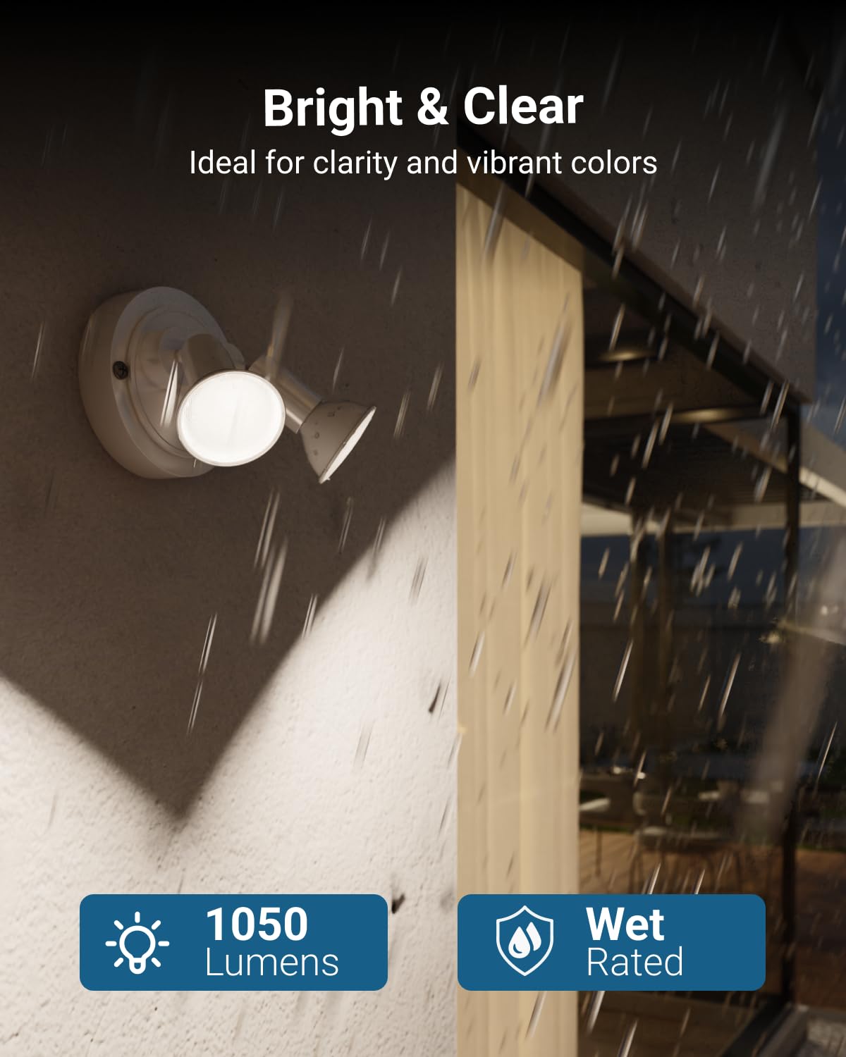 Sunco 6 Pack Outdoor Flood Light Bulb LED PAR38, Exterior Spotlight Bulbs, Weatherproof, 1050 LM, 13W (100W Equivalent), 5000K Daylight, Wet Rated, Dimmable, E26 Base UL