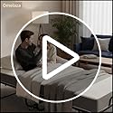 Omelaza Foldable Bed with 5" Memory Foam Mattress, 75 x 31 Inch Portable Guest Bed - Steel Frame, Wheels for Adults, Campi...