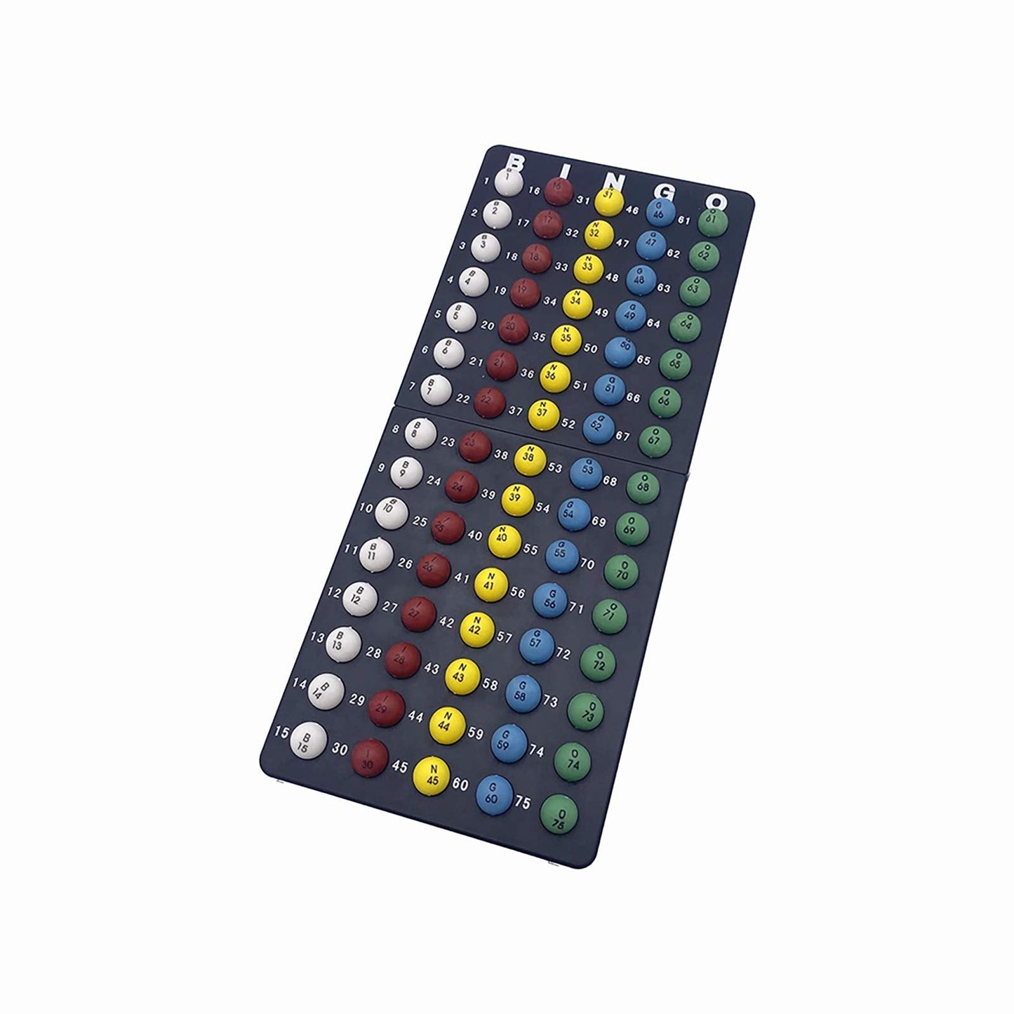JUNWRROW Deluxe Bingo Game Set-Includes Bingo Cage,600 Colorful Bingo Chips with a Bag,100 Mixed Bingo Cards,75 Calling Balls with a Bag,Plastic Master Board-Ideal for Large Groups, Parties