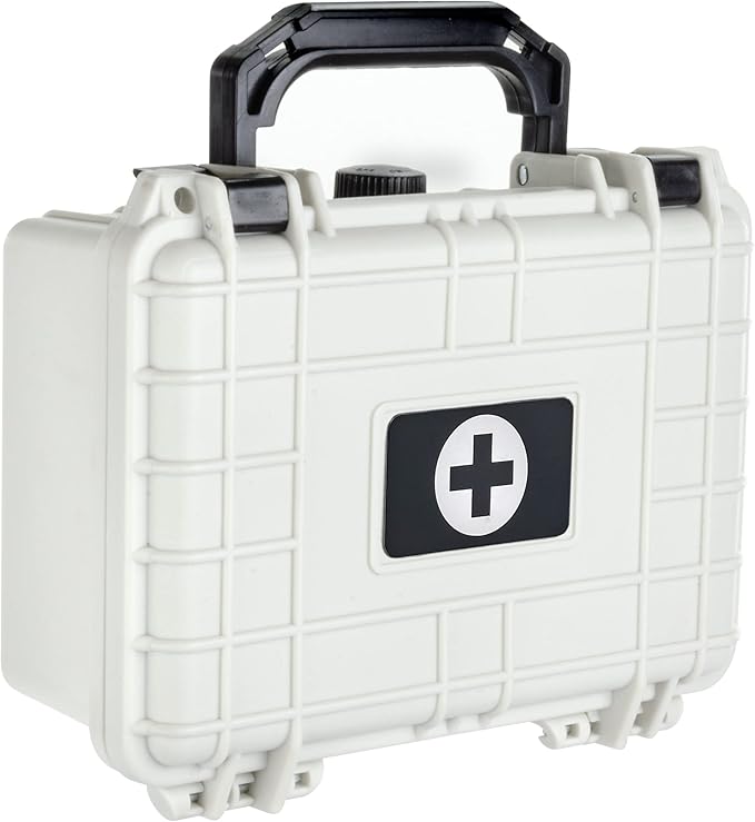 Eylar Compact 8.12 Inch Hard Protective Medical Case EMT First Responder and First Aid Service Storage Box, Waterproof, Du...