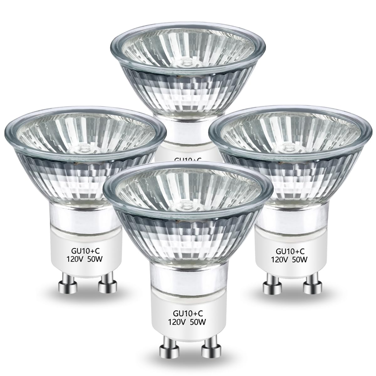 Halogen Bulb 50 Watt GU10 120V NP5 Replacement Bulb for Candle Warmer, Scent Wax Burner, Fragrance Melt, Warming JDR Dimmable, Warm White 2700K Pack of 4