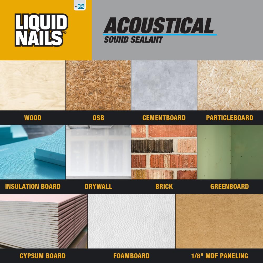 Liquid Nails Acoustical 28 oz. White Interior Sound Reducing Sealant