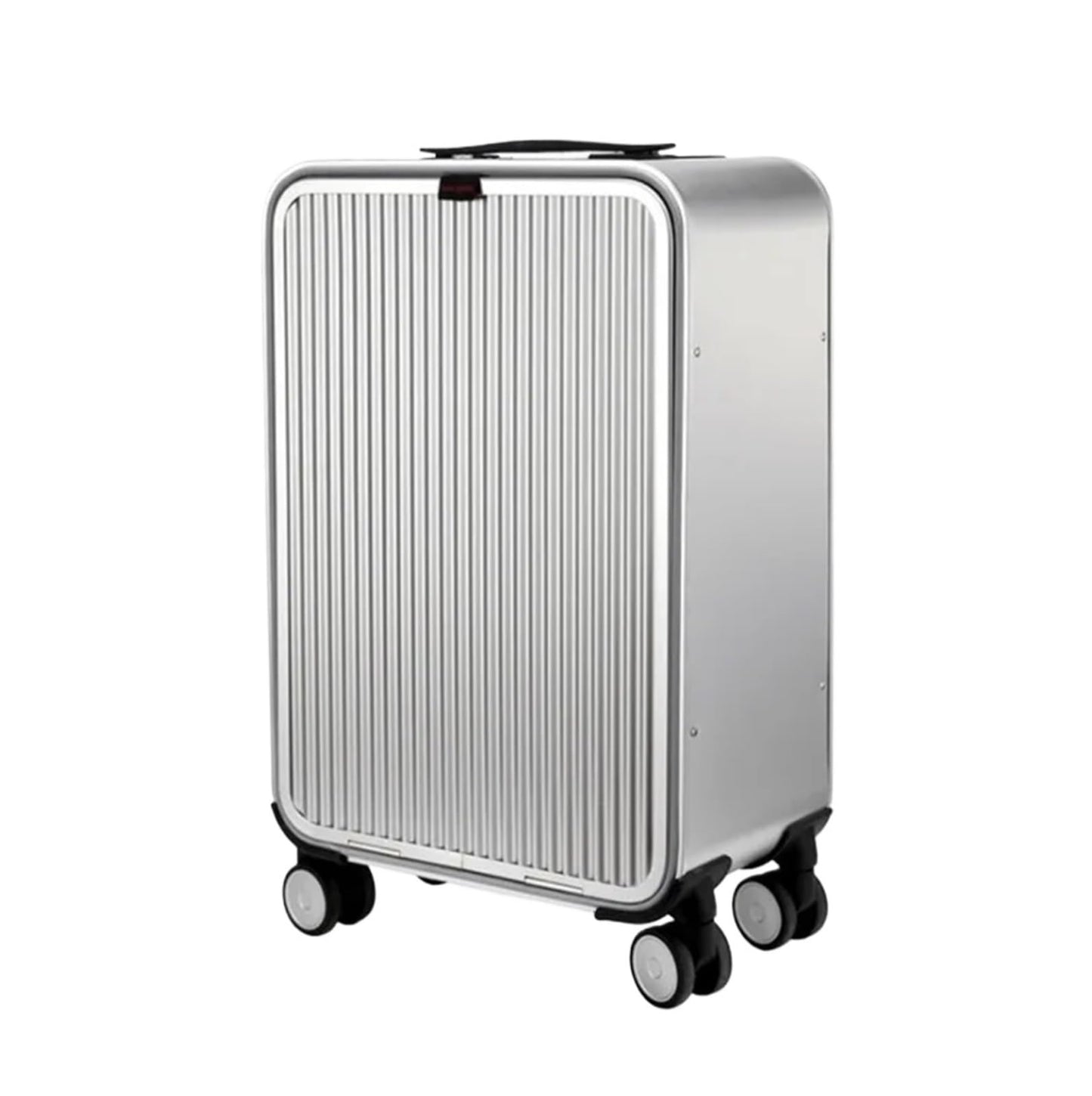 MUdson Trunk Durability Aluminium 20" 24" Inch Board Plane Suitcase Business Trolley Luggage Bag On Wheel Durable (Color : Silver, Size : 20")