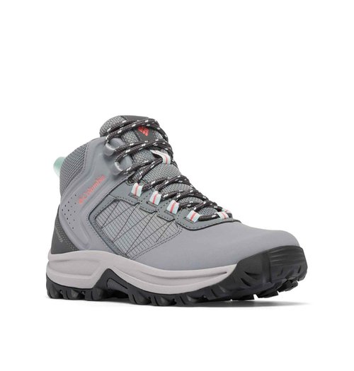 Columbia Womens Transverse Waterproof Hiking Boot, Titanium Grey Steel/Juicy, 10 Wide