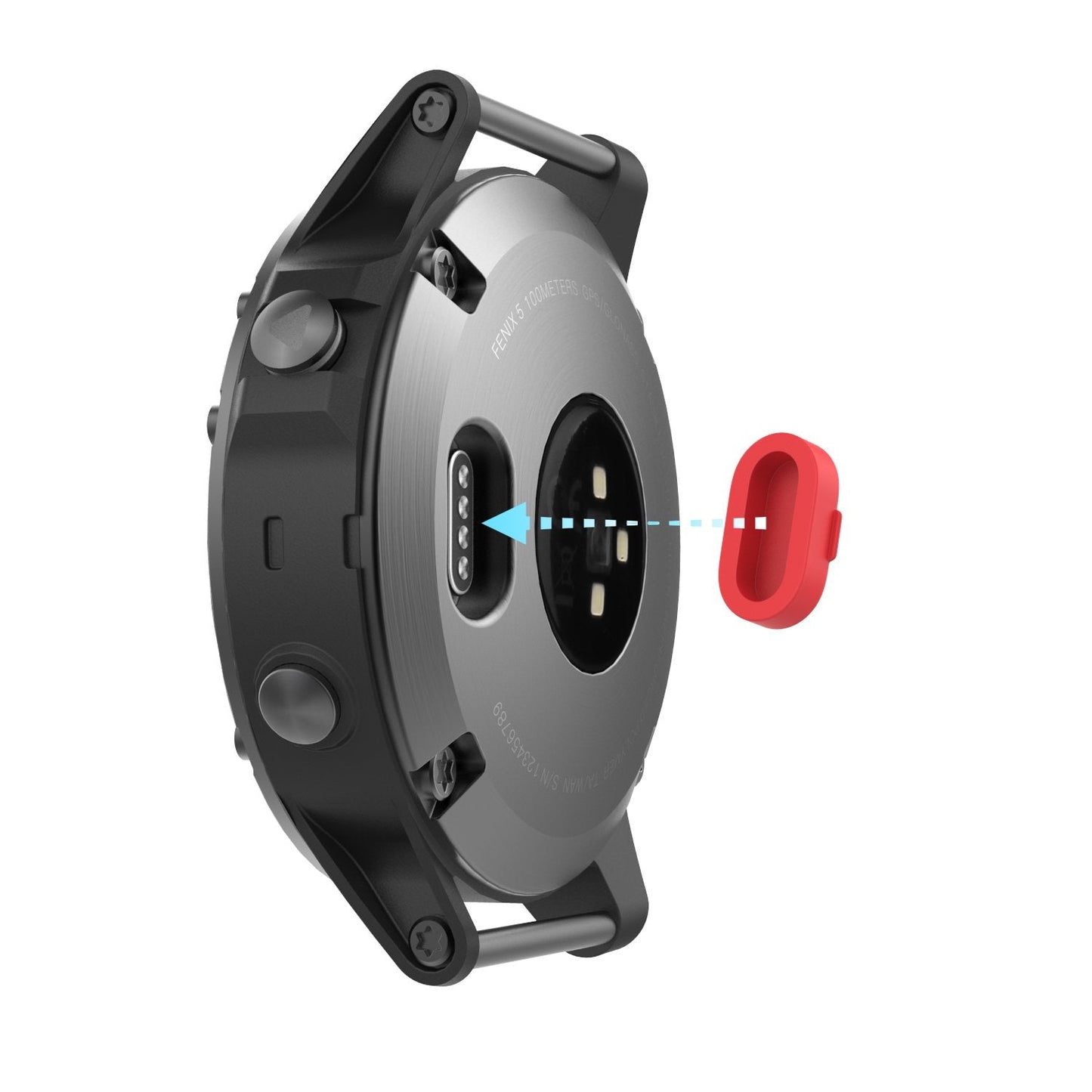 Moko Dust Plug Compatible With Garmin Fenix 8/7/7S/7X/ 5/5S/5X/6/6S/6X/6 Pro/6S Pro/6X Pro/Forerunner 935/Vivoactive 4/Venu,10 P