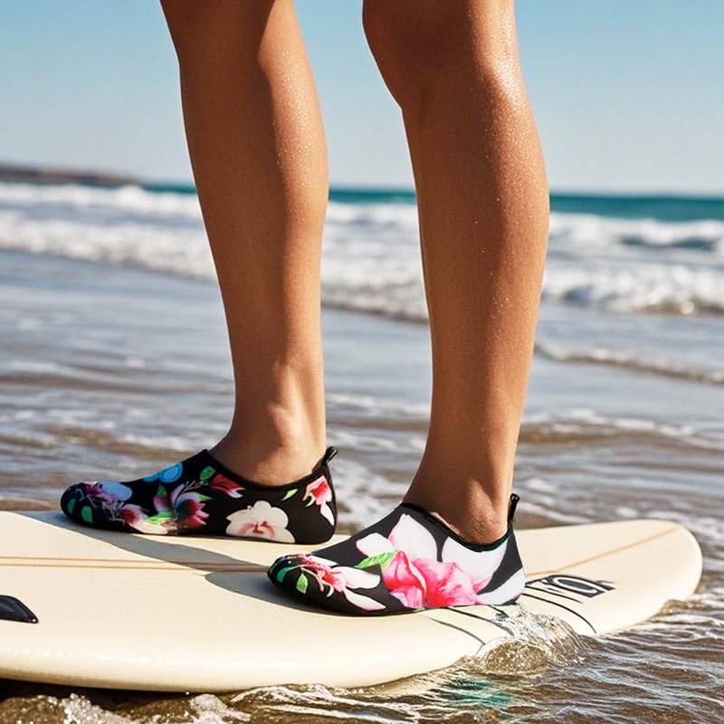 Barefoot Water Shoes for Women Men Non-Slip Yoga Socks Summer Shoes Travel Slippers for Indoor Outdoor Beach Swim Surf Wat...