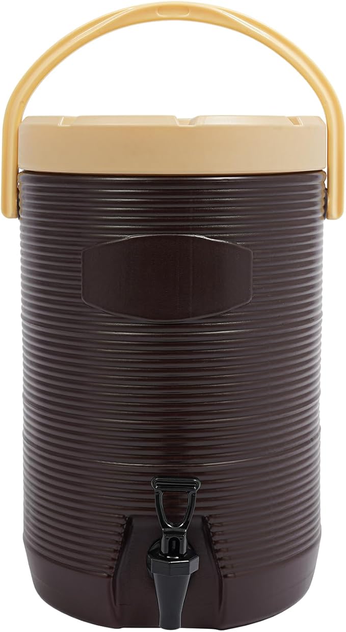 VitaChicuy Stainless Steel Beverage Dispenser Insulated Container with Faucet Cooler with Drink Dispensers Cold and Hot Dr...
