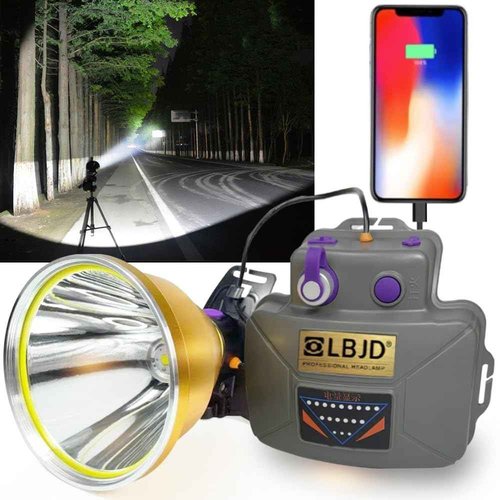LBJD Hunting Headlamp Super Bright 9Core Rechargeable LED Headlamps with Battery Pack, Perfect for Hunting, Exploring, Camping, Fishing, Emergency
