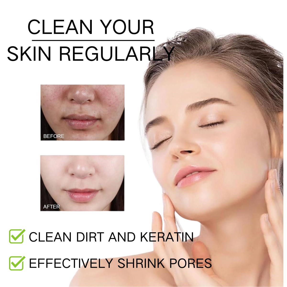 Uioecn 2PCS Purifying Exfoliating Gel, Exfoliating Face and Body Scrub, Exfoliate Facial Cleanser for All Skin Types, Cleans Dir