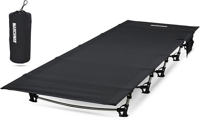 MARCHWAY Ultralight Folding Tent Camping Cot Bed, Portable Compact for Outdoor Travel, Base Camp, Hiking, Mountaineering, ...
