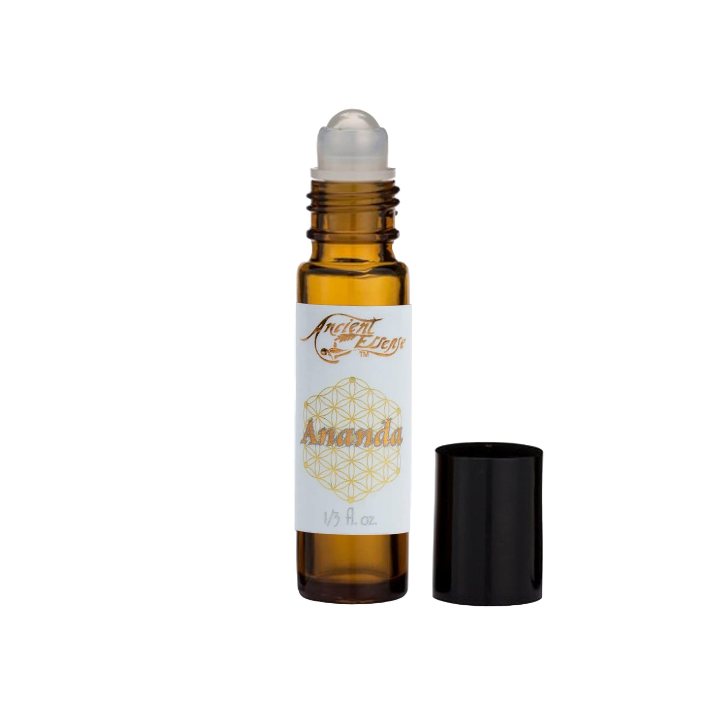 Ancient Essence Ananda Roll On Essential Oil Blissful Blend of Amber & Frankincense Creates Light & Mild Aroma Soothing Aromathe