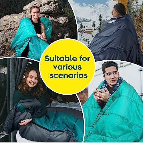 Bessport Sleeping Bag Winter | Flannel Lined 18℉ - 32℉ Extreme 3-4 Season Warm & Cool Weather Adult Sleeping Bags Large | ...