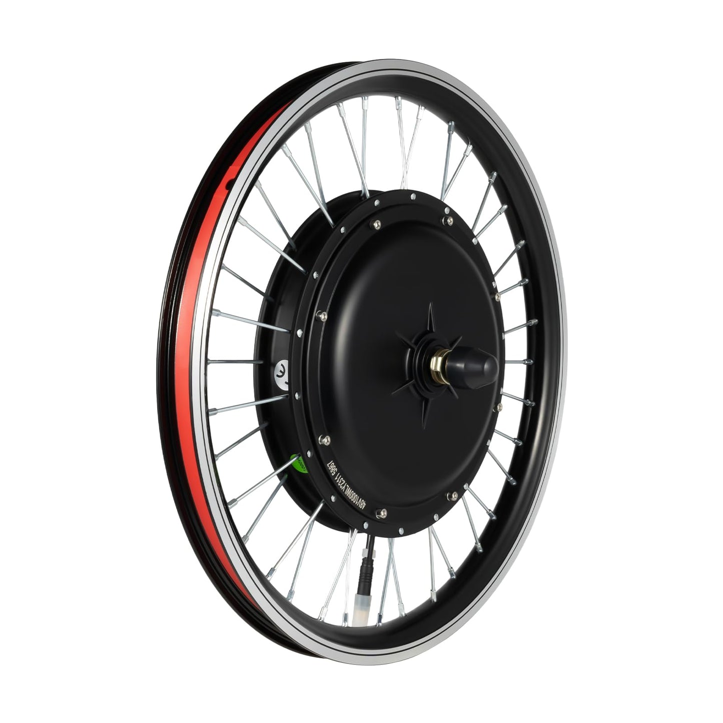LKSNBDR 48V Electric Bicycle Front Wheel Conversion Kit, 20" Front Wheel Hub Electric Bike Conversion Kit, 1000W E-Bike Wheel Kit Upgrade Controller Brushless Motor Ebike Bicycle Wheel