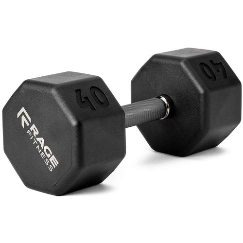 Rubber Coated Dumbbell - No Roll Design Easy-Grip Steel Knurled Handle, Weights Dumbbells Set for Strength Training - Ideal Weights Set for Home Gym - 10-60 LBS SOLD INDIVIDUALLY