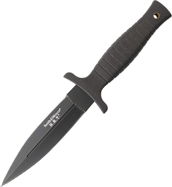 Smith & Wesson 9" H.R.T Double Edged Boot Knife with High Carbon Stainless Steel Blade