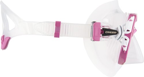 Cressi Naxos 2-Lens Masks, Clear/Pink