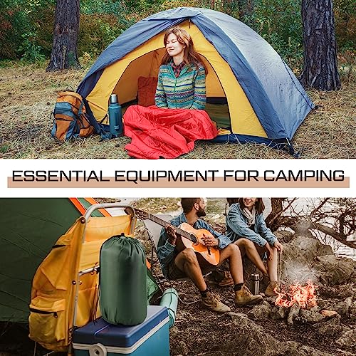 Tranqun 10 Pcs Sleeping Bags Bulk for Adults Sleeping Bag Liner Cold Weather 4 Seasons Camping Gear Equipment Lightweight ...