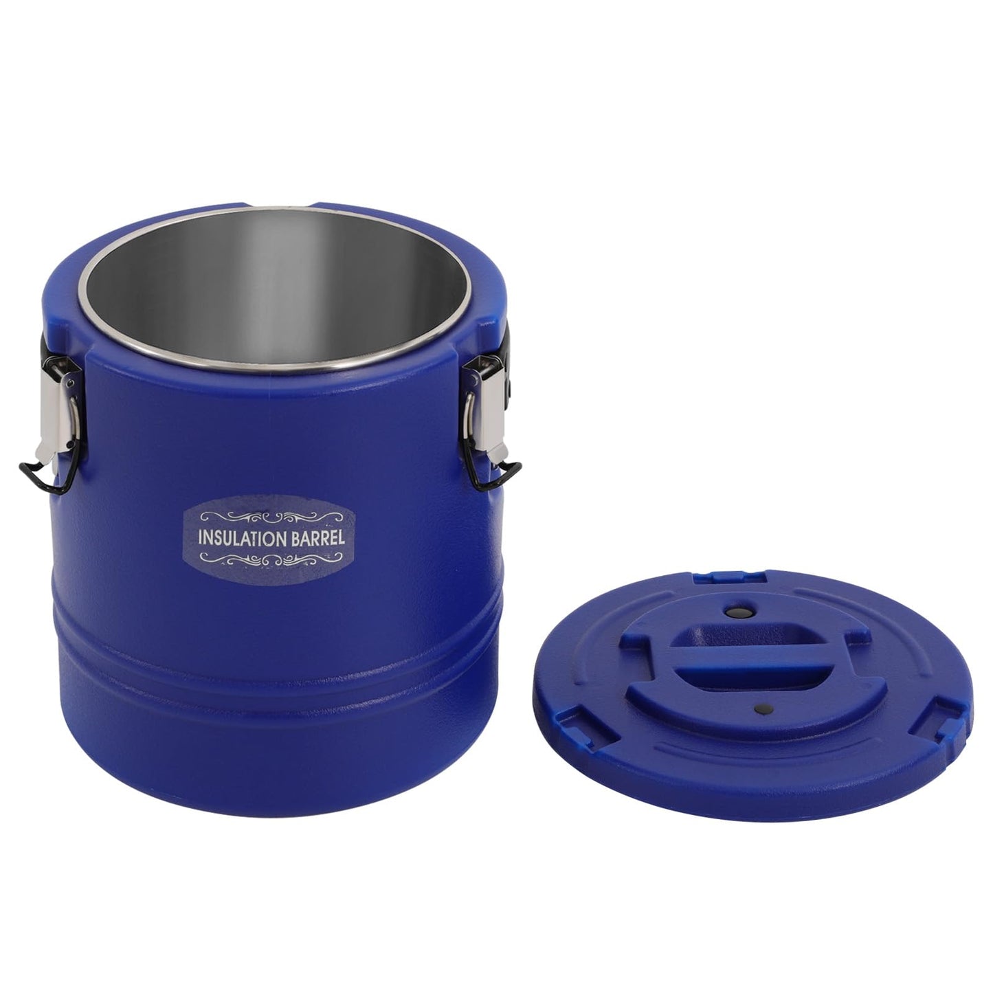 Commercial Insulated Food Container, 16QT/4Gal Insulated Soup Container Bucket Commercial Food Warmer Insulation Barrel for Hot or Cold Food for Restaurant, Canteen, Home (Blue)