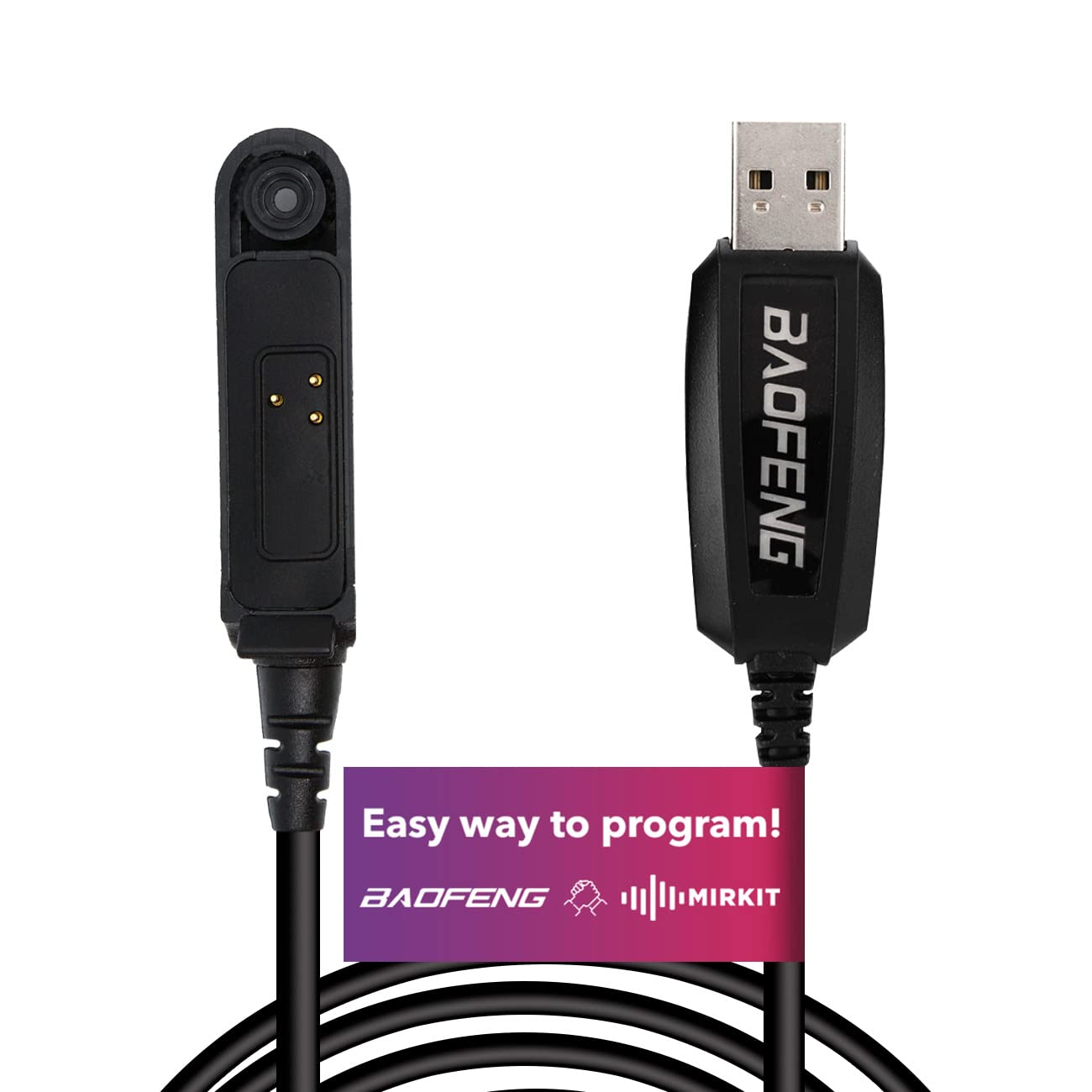 Mirkit Original Baofeng Usb Programming Cable For Baofeng Uv-9R Bf-9700 A-58 Uv-Xr Uv-5S Gt-3Wp Plus Handheld Ham Radio Transcei
