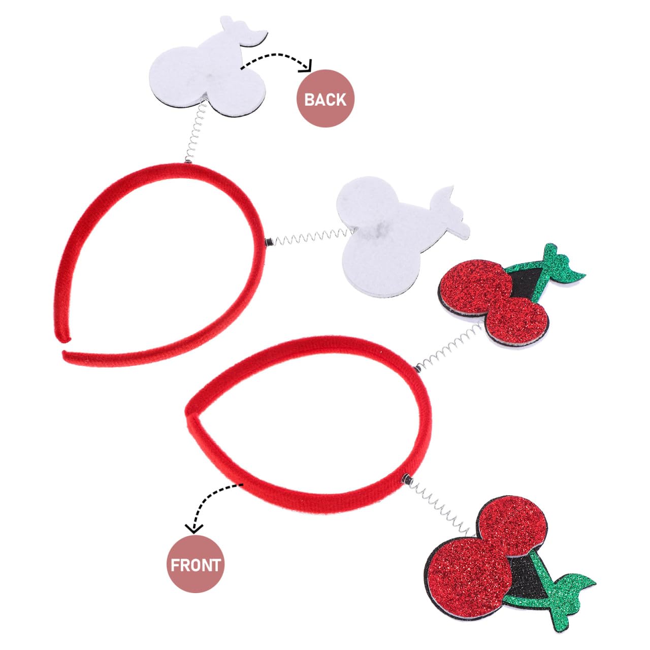 Luxshiny Cherry Headband Cute Fruit Hair Band Head Boppers Funny Novelty Hair Hoop Party Headwear for Kids Adults Party Costume