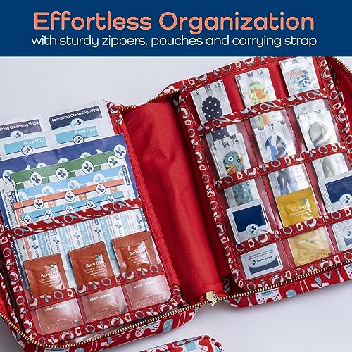 KeepGoing Large Home First Aid Kit for Kids – 270 Pc. for Car, Home, Dorm, & Boat with Latex-Free Bandages – 10 x 7 x 3.5 ...