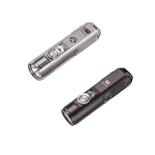 RovyVon A4 Pro Titanium 650 Flashlight Bundle with A3 Grey Aluminium Flashlight USB C Rechargeable EDC Flashlight Water-Resistant, Lightweight- Ideal for Holiday Gift Choice